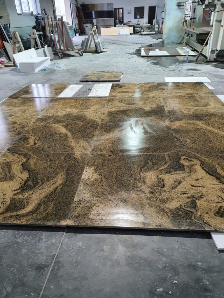 Pardoseală din piatră naturală – lucrare Kawa Stone