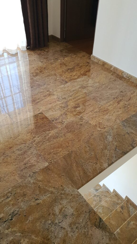 Pardoseală din piatră naturală – lucrare Kawa Stone