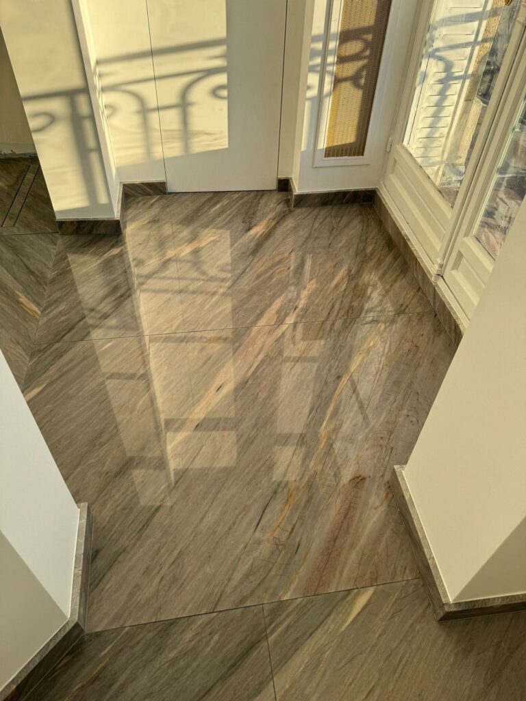 Pardoseală din piatră naturală – lucrare Kawa Stone