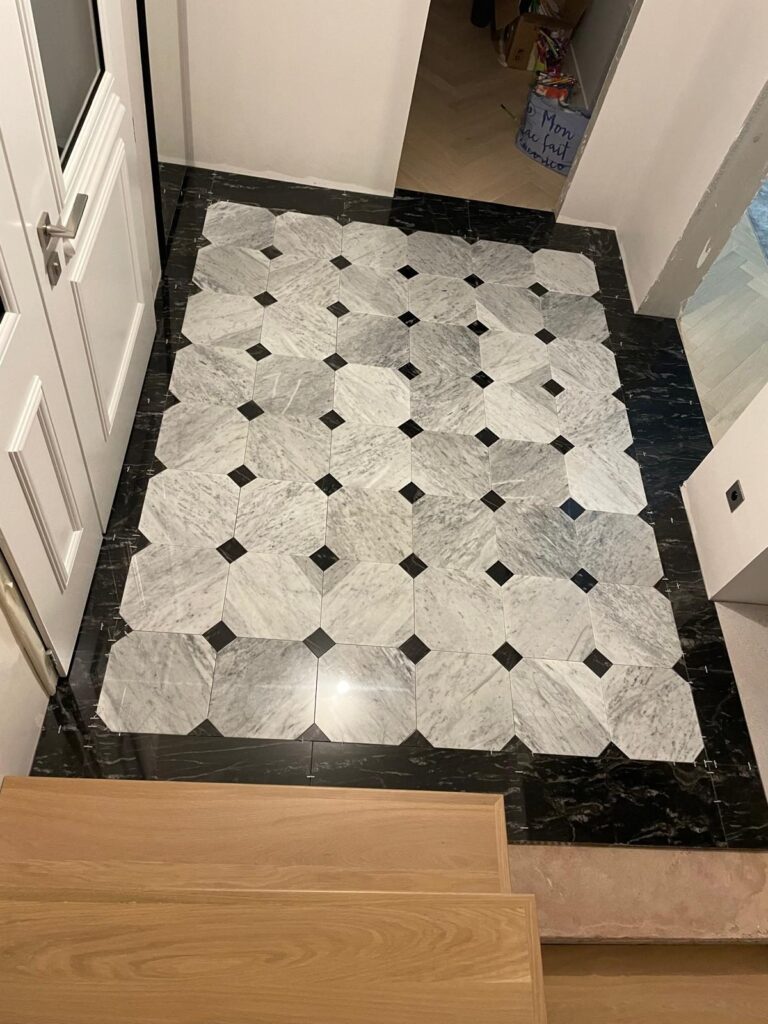 Pardoseală din piatră naturală – lucrare Kawa Stone