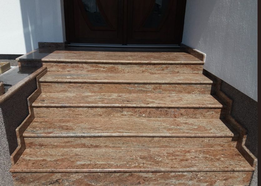 Scară placată cu piatră naturală – lucrare Kawa Stone